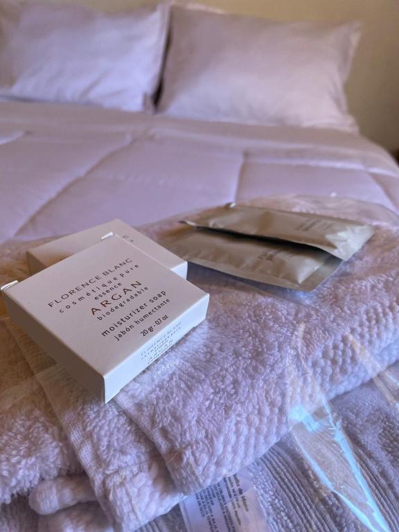 Toallas y amenities en habitación de Hotel Vidal